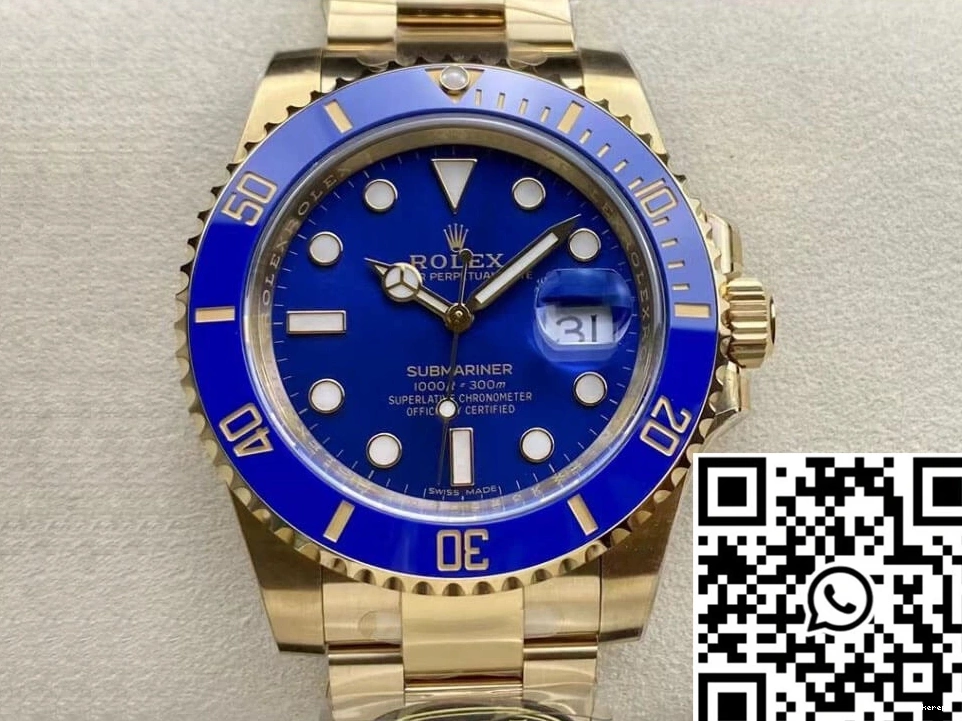 Blue Submariner Clean Rolex M116618LB-0003 Factory 1213 ComfortFit Bezel 0713